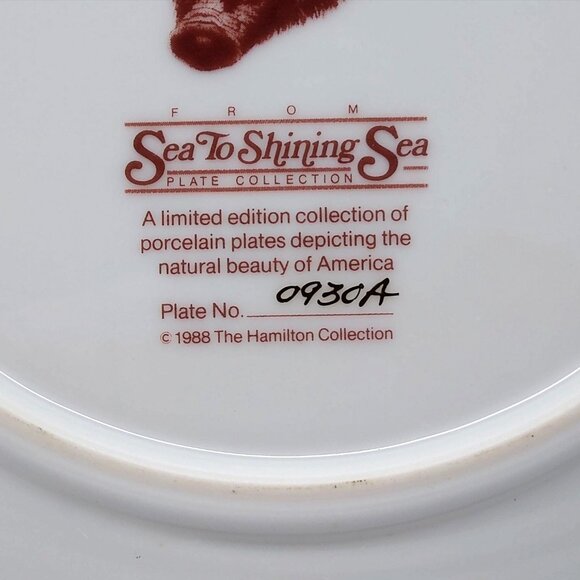 Big Sur Limited Edition Porcelain Collector Plate The Hamilton Collection 1988 - Picture 3 of 5